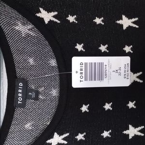 Torrid 3x Stars and Stripes sweater dress NWT